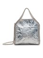 Stella McCartney Сумка-тоут Falabella из металлизированного полиэстера с цепочками и магнитной застежкой, ручка 18.5 , (47 см) 11013238