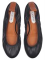 Балетные туфли Lanvin из лакированной нежной ягнячьей кожи с плоским каблуком 1 см 11010535