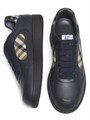 Кожаные кроссовки Burberry с низким верхом и фирменным узором в клетку, Италия 11011828