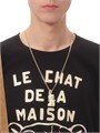 Valentino Garavani Футболка от Valentino из 100% хлопка с принтом Chat de la Maison, регулярный крой, сделана в Италии 11012013