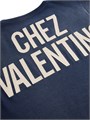 Valentino Garavani Футболка из хлопка Valentino с принтом и вышитой нашивкой Chez Valentino, Италия 11012435