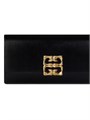 Givenchy Длинный кошелек из телячьей кожи с 4G тиснением и кнопочной застежкой, с множеством карманов 11017806