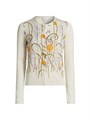 Кашемирово-шелковый кардиган Giambattista Valli с вышивкой цветочного узора, 70% кашемир / 30% шелк 11022316