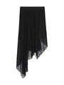Givenchy Юбка из блестящего тюля с асимметричным кроем и монограммой, итальянское качество, с оборками и подкладкой 72 11026892