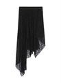Givenchy Юбка из блестящего тюля с асимметричным кроем и монограммой, итальянское качество, с оборками и подкладкой 72 11026892