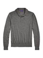 Мужской кашемировый пуловер-поло Ralph Lauren с длинными рукавами, 100% кашемир, произведено в Италии 11023334