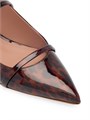 Malone Souliers Балетки Maureen из лакированной кожи с леопардовым принтом и моноблочной подошвой 10 мм 11016246