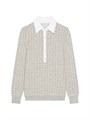 Поло Givenchy из джаккарда Monogram с длинными рукавами и приталенным кроем из 57% шерсти, произведено в Италии 11026830