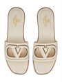 Кожаные сандалии Valentino Garavani VLogo с вырезами и удобной подкладкой 11017555