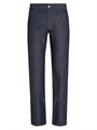 Zegna Джинсы Roccia из хлопка и льна с эффектом легкой стирки, узкий крой, 5 карманов, произведенные в Италии 11019089