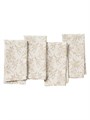 Coyuchi Набор органических салфеток с принтом Marguerite, 52% переработанного льна, 48% органического хлопка, 50х50 см 11015322