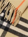 Burberry Шарф из 100% кашемира с крупным клетчатым узором и бахромой, размер 52 см x 200 см 11022483