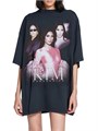 Футболка оверсайз Kim K от Balenciaga с короткими рукавами и принтом спереди, Португалия 11016268