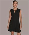Молодежное платье без рукавов A-Line Donna Karan New York из эластичного материала с жемчужным вырезом 11020062