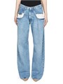 Джинсы Boot-Cut от Maison Margiela, светло-голубого цвета, с широкими карманами и облегающей талией, произведены в Италии 11018079