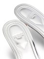 Кожаные сандалии Fendi Fold 55MM с металлическим эффектом и логотипом 11028664