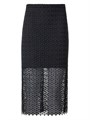 Юбка-карандаш Akris Punto с цветочным гипюром и задним разрезом, 100% полиэстер, подходит для химчистки 11030561
