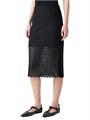 Юбка-карандаш Akris Punto с цветочным гипюром и задним разрезом, 100% полиэстер, подходит для химчистки 11030561
