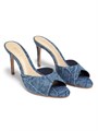 Мюли Schutz из денима с открытым носком и каблуком высотой 10 см 11026292