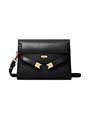 Tory Burch Кожаная сумка через плечо Lee Radziwill с логотипом, маленькая, с одним внутренним карманом 11023552