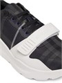 Кроссовки Burberry Check Low-Top с амортизирующей резиновой подошвой и шнурками 11011833