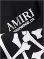 Худи от Amiri с принтом Bones Stacked, выполненное из 100% хлопка, с длинными рукавами и карманом-кенгуру 11028265