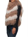 Gorski Безрукавный жилет из монгольского меха с нейлоновыми вставками и застежкой-молнией, боковые карманы 11020285