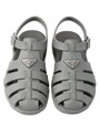 Прочные резиновые сандалии Prada Fisherman с кожаной стелькой и эмалированным металлическим логотипом 11025658