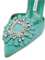 Шикарные замшевые мюли с декором 50MM от Manolo Blahnik 11028819