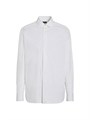 Zegna Итальянская хлопковая рубашка в полоску Centoventimila с длинными рукавами и отложным воротником 11019899