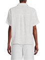 Классическая льняная рубашка с коротким рукавом и пуговицами от Eileen Fisher, 100% лен 11030541