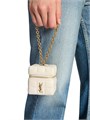 Saint Laurent Компактная мателассе мини-сумка-кошелёк из овечьей кожи с цепочкой на запястье, размер 6.5 ? 8 ? 6.5 см 11019662