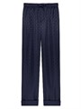 Шёлковые пижамные брюки Givenchy с жаккардовым узором Monogram, расслабленным кроем и эластичным поясом 11027057
