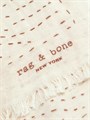 Rag &amp, Bone Мягкий шарф с принтом и бахромой Astra Dash, 100% хлопок, размер 115х168 см 10042562