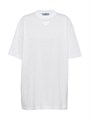 Футболка Prada из джерси с Oversized кроем и треугольной нашивкой логотипа 11011535