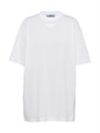 Футболка Prada из джерси с Oversized кроем и треугольной нашивкой логотипа 11011535
