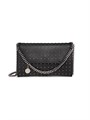 Stella McCartney Кошелек Falabella из искусственной кожи с цепочкой и магнитным замком, карман на молнии, размер 21,5 см 11014845