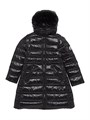 Длинное зимнее пальто Moncler Moka из нейлона с пуховым наполнителем для девочек 11020692