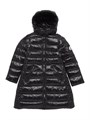 Длинное зимнее пальто Moncler Moka из нейлона с пуховым наполнителем для девочек 11020692