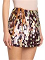 Мини-юбка Dries Van Noten Gabrina с оберточным поясом и завязкой из разноцветных пайеток, 100% вискоза 11013810