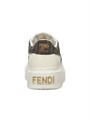 Кроссовки Fendi Crosta с круглым носком и прозрачным логотипом FF на текстильной верхней части 11019119