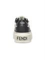 Кожаные кроссовки Match от Fendi на резиновой платформе с круглыми носками и шнуровкой 11019133