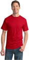 Ярко-красная футболка Jerzees Dri-Power Heavyweight Blend большого размера, 50% хлопок, 50% полиэстер 10022429