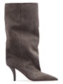 Ботинки Paris Texas Ines из мягкой замши с каблуком 75 мм до середины икры 11016112