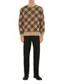 Кашемировый джемпер Burberry с узором Heritage Check и длинными рукавами, 100% кашемир, произведено в Италии 11019984