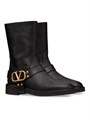 Ботинки-ансамбль VLogo из телячьей кожи с ремешком на 30 мм и резиновой подошвой от Valentino Garavani 11020040