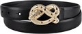 Jessica Simpson Стильный женский кожаный пояс шириной 4 см с круглой золотой пряжкой, размеры S-XXXL 10022275