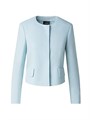 Akris Adriana Virgin-Wool Cropped Button-Down Jacket 11013007