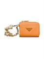 Prada Кошелек из сафьяновой кожи с цепочкой на руку и несколькими отделениями 11008447