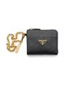Prada Кошелек из сафьяновой кожи с цепочкой на руку и несколькими отделениями 11008447